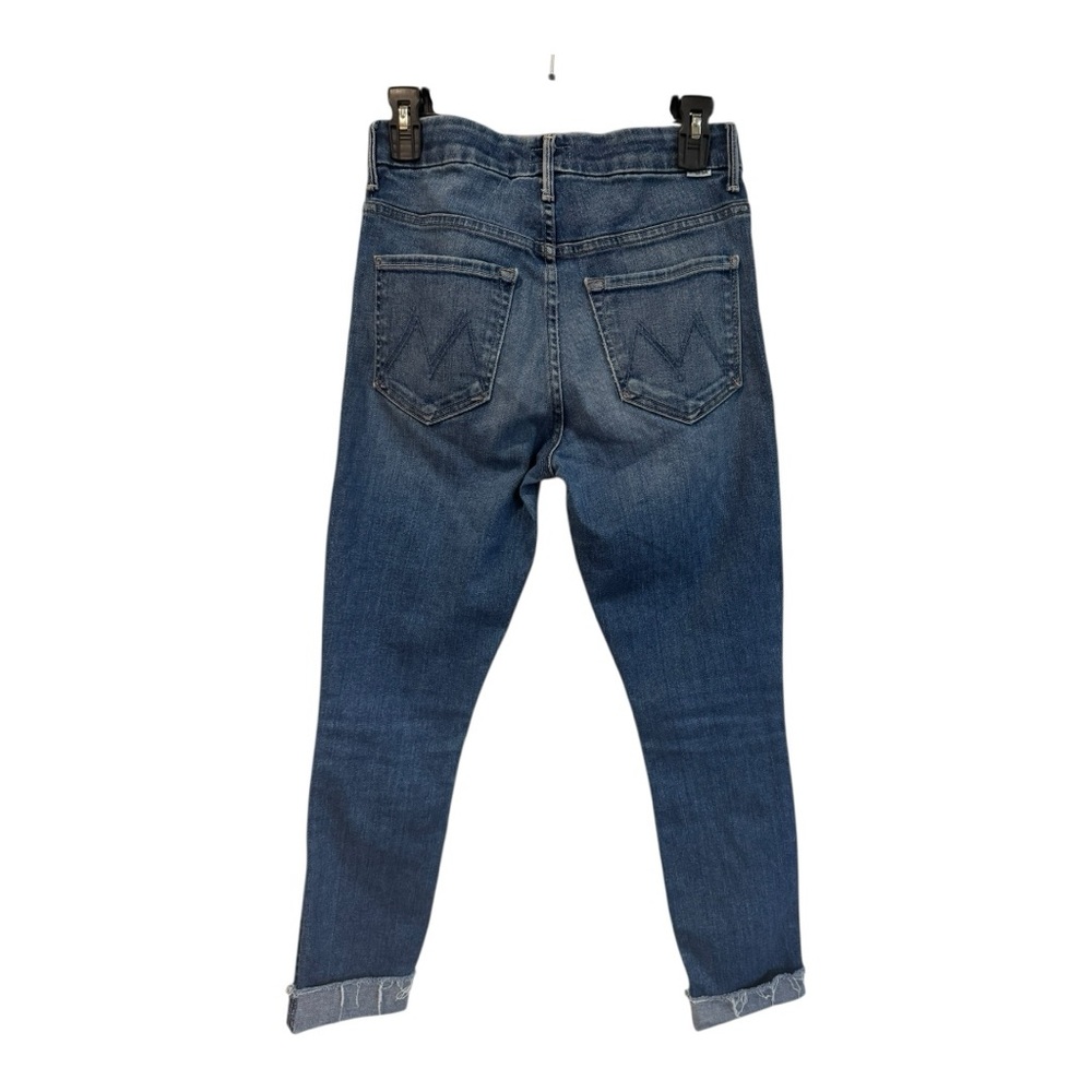 MOTHER High Waisted Looker AnkleFray Jeans Women’s Size27 Night Clubbing Raw Hem - Picture 2 of 11